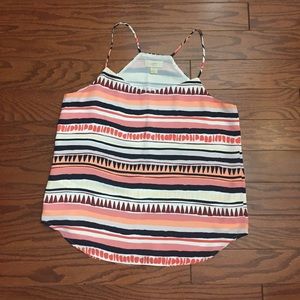 Sleeveless LOFT striped top small size